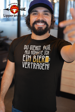 Lade das Bild in den Galerie-Viewer, FUNSHIRT - LIPPERANDO - BIER VERTRAGEN - Herren Shirt