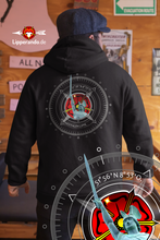 Lade das Bild in den Galerie-Viewer, LIPPEDesigns - OWL_Koordinaten_Rücken - Unisex Kapuzenpullover Hoodie