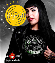 Lade das Bild in den Galerie-Viewer, GREATEST HITS - MUSIC-SHIRT - HELLO DARKNESS MY OLD FRIEND - Damenshirt