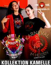 Lade das Bild in den Galerie-Viewer, FUNSHIRT - LIPPERANDO - KAMELLE - 24/7 - Damenshirt