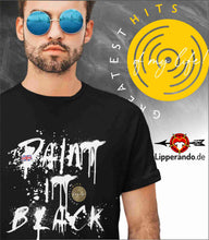 Lade das Bild in den Galerie-Viewer, GREATEST HITS - MUSIC-SHIRT - PAINT it BLACK - Herren Shirt