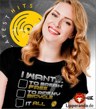 Lade das Bild in den Galerie-Viewer, GREATEST HITS - MUSIC-SHIRT - I WANT TO... - Damenshirt