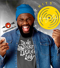 Lade das Bild in den Galerie-Viewer, GREATEST HITS - MUSIC-SHIRT - DUDE LOOKS LIKE A LADY - Herren Shirt