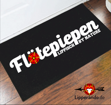 Lade das Bild in den Galerie-Viewer, Lippe Life Style - FLÖTEPIEPEN - Fußmatte mit Gummirand