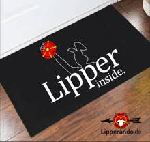 Lade das Bild in den Galerie-Viewer, Lippe Life Style - LIPPER INSIDE - Fußmatte mit Gummirand