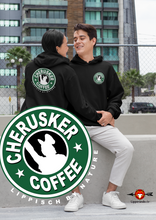 Lade das Bild in den Galerie-Viewer, LIPPEDesigns -CHERUSKER COFFEE - Rücken - Unisex Kapuzenpullover Hoodie