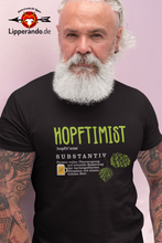 Lade das Bild in den Galerie-Viewer, FUNSHIRT - LIPPERANDO - HOPFTIMIST - Herren Shirt