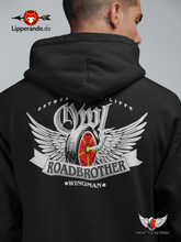 Lade das Bild in den Galerie-Viewer, LIPPEDesigns - ROADBROTHER OWL WINGMAN - Unisex Kapuzenpullover Hoodie