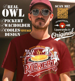OWLDesigns - Pickert & Wacholder - Rückenprint  - Herren Shirt