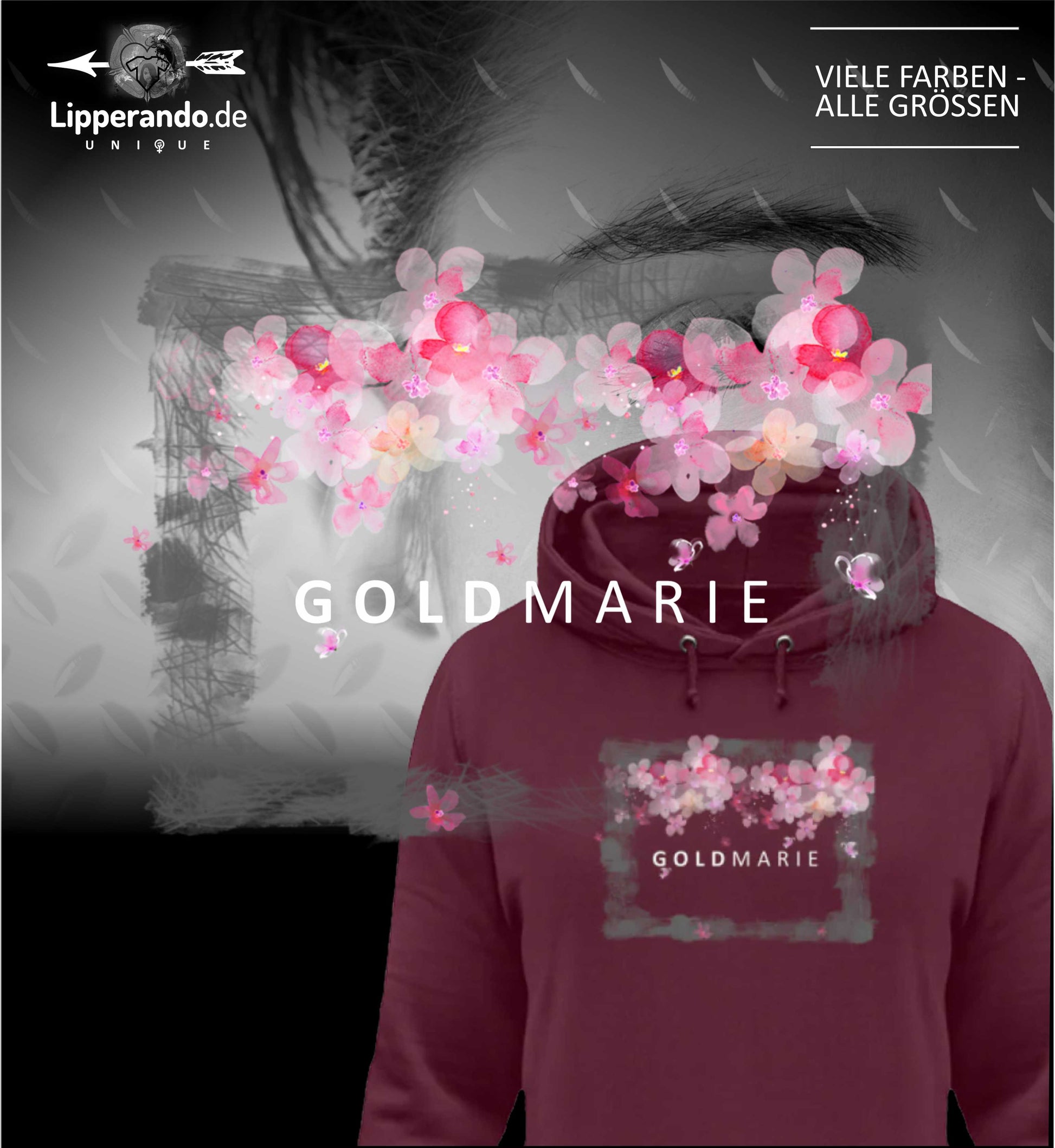 LIPPERANDO UNIQUE - GOLDMARIE  - Damen Hoodie