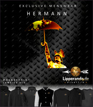 Lade das Bild in den Galerie-Viewer, LIPPERANDO PIEKFEIN - HERMANN_RAIN  - Unisex Organic Hoodie
