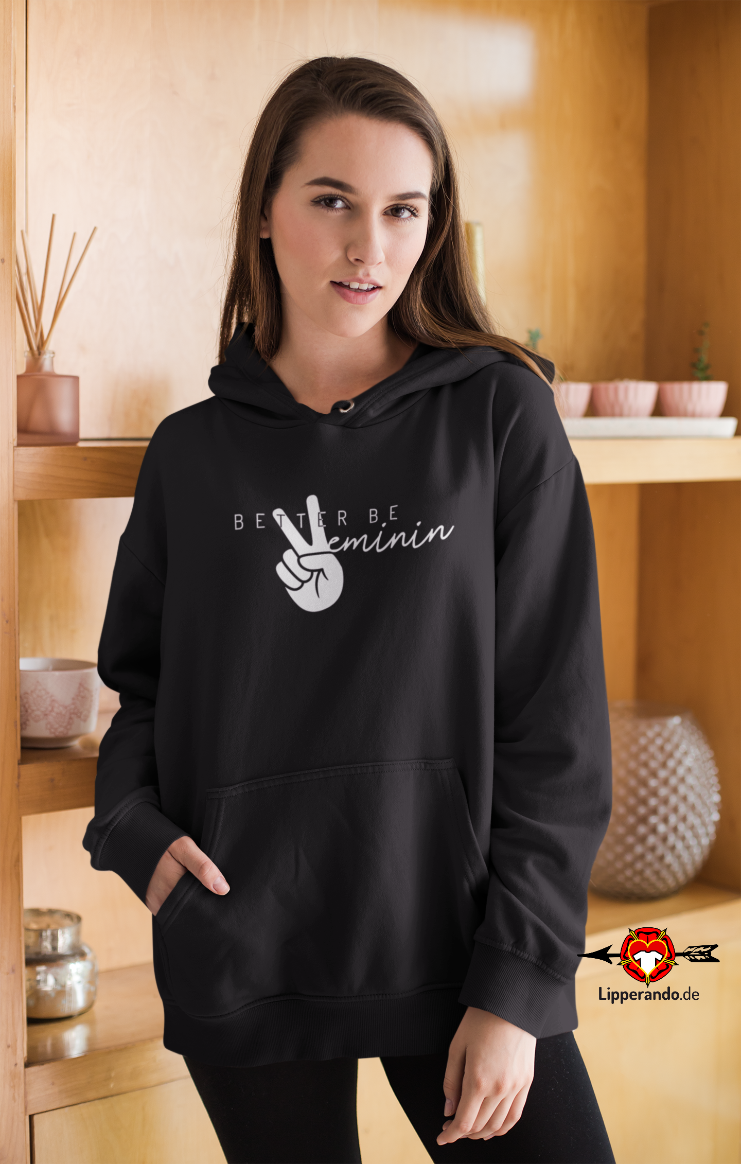 Lipperando - Premium - Better be veminin  - Damen Hoodie