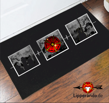 Lade das Bild in den Galerie-Viewer, Lippe Life Style - HEARTBEAT LIPPE  - Fußmatte mit Gummirand
