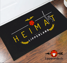 Lade das Bild in den Galerie-Viewer, Lippe Life Style - HEIMAT  - Fußmatte mit Gummirand
