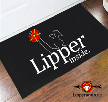 Lade das Bild in den Galerie-Viewer, Lippe Life Style - LIPPER INSIDE  - Fußmatte mit Gummirand
