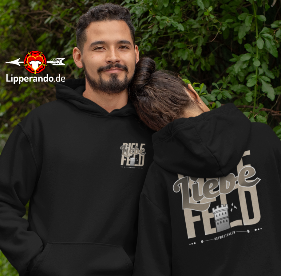 BIELEFELDDesigns - BIELEFELD LiebeRücken  - Unisex Kapuzenpullover Hoodie