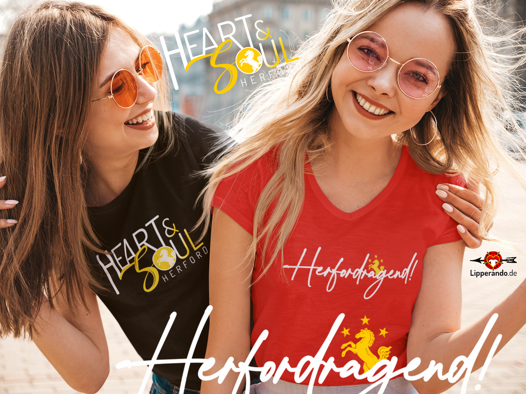 HERFORDDesigns - HERFORDragend  - Damen Premiumshirt