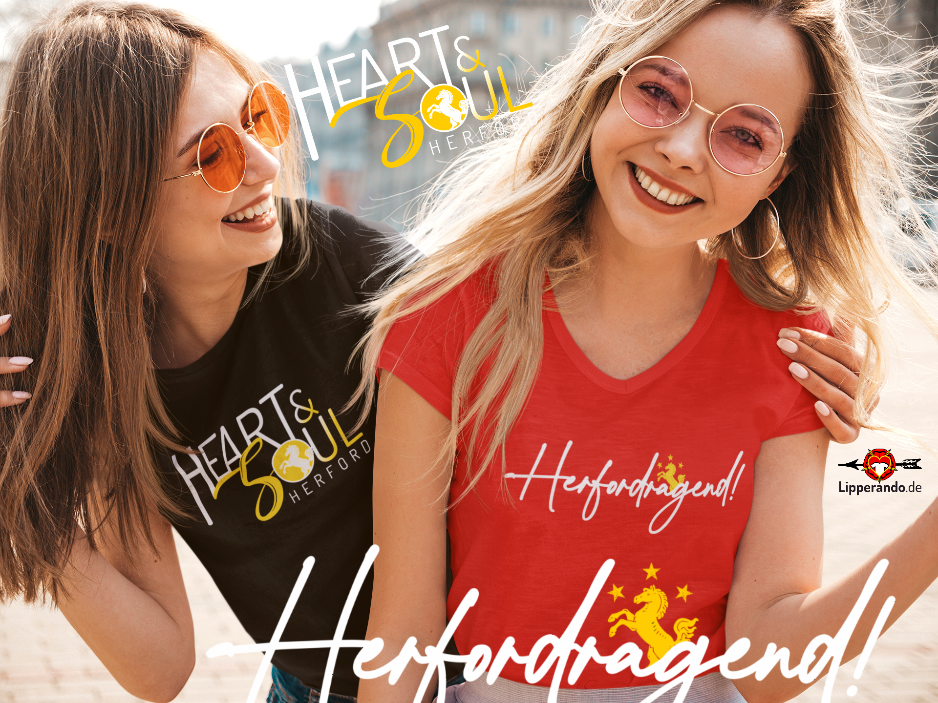 HERFORDDesigns - HERFORDragend  - Damen Premiumshirt