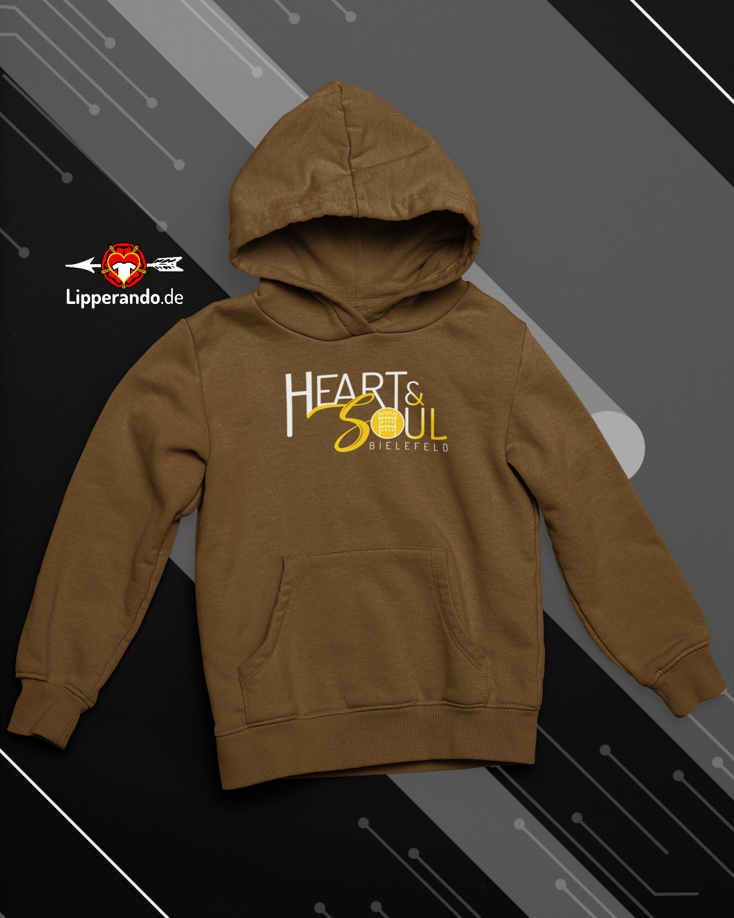 BIELEFELDDesigns - HEART&SOUL BIELEFELD  - Unisex Kapuzenpullover Hoodie