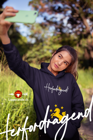 HERFORDDesigns - HERFORDragend  - Unisex Kapuzenpullover Hoodie