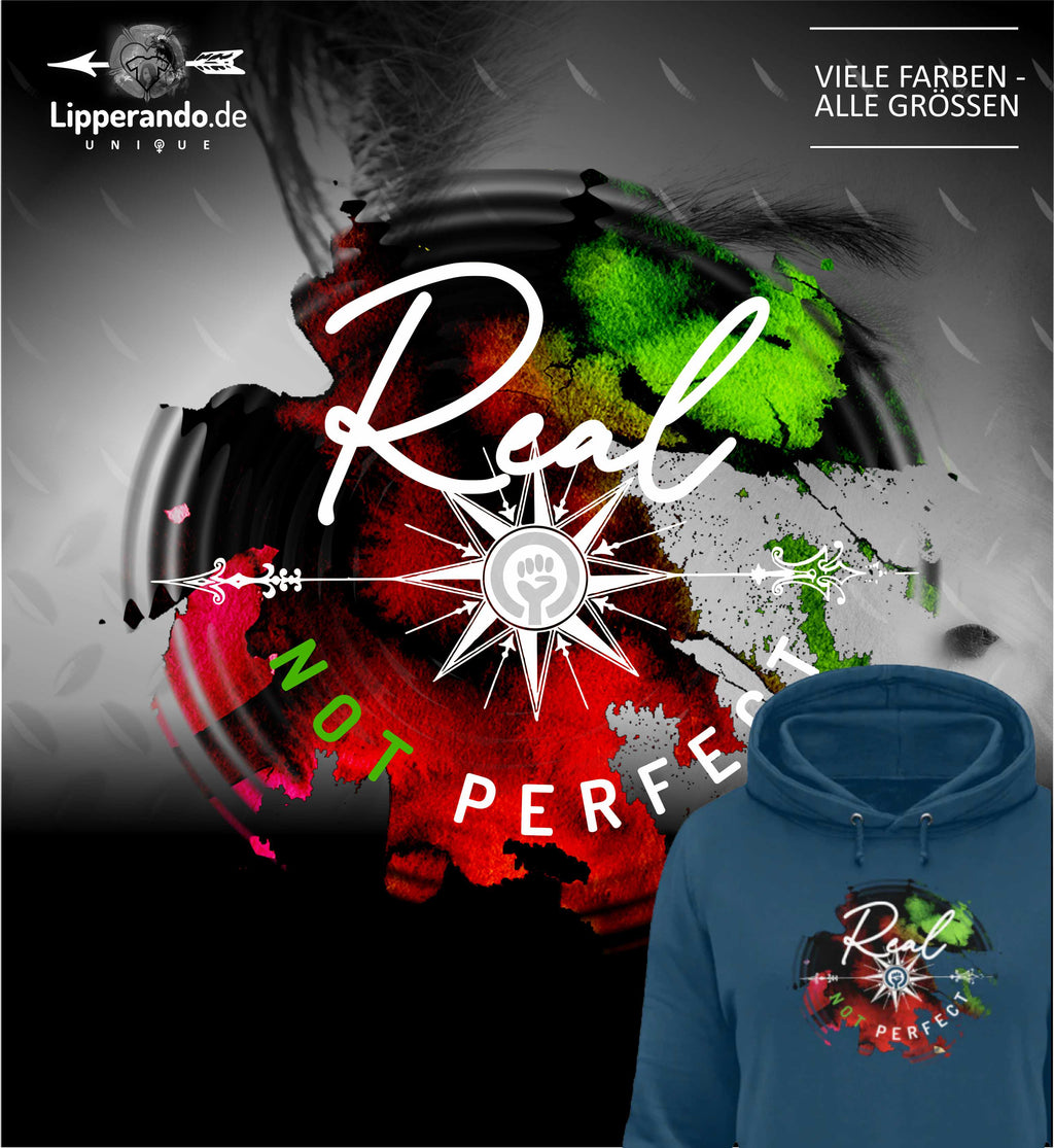 LIPPERANDO UNIQUE - REAL not PERFECT  - Ladies Extended Shoulder Tee