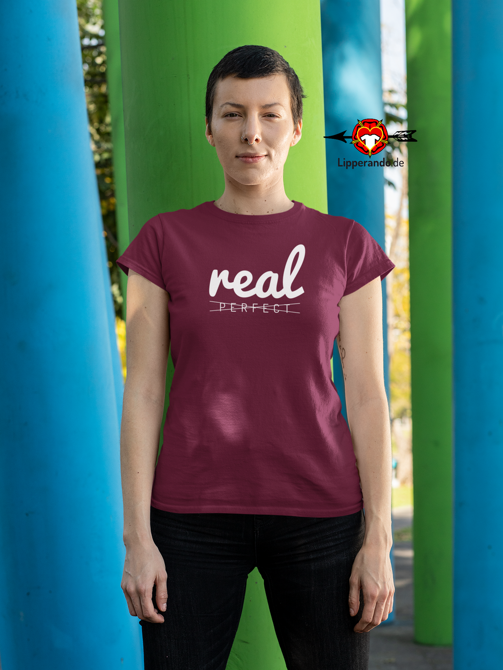Lipperando - Premium - Real-not perfect  - Damen Hoodie