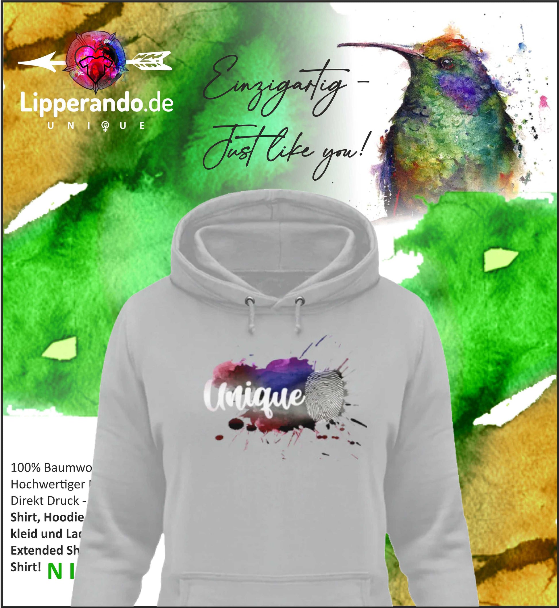 LIPPERANDO UNIQUE - UNIQUE  - Damen Hoodie