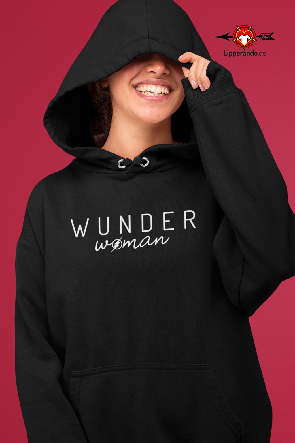 Lipperando - Premium - WUNDERwoman  - Damen Hoodie