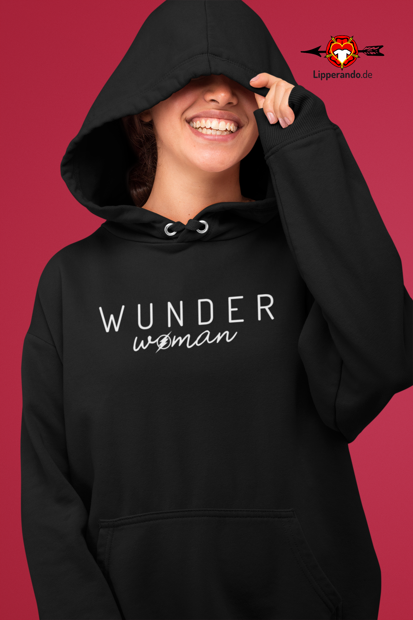 Lipperando - Premium - WUNDERwoman  - Damen Hoodie